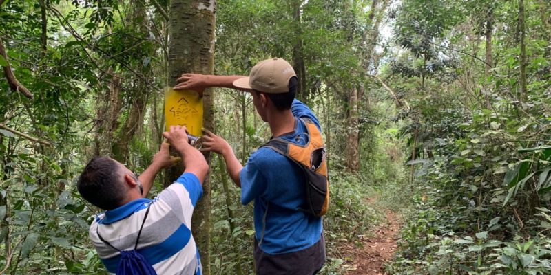 Oficina de Sinalização de Trilhas em Trajano de Moraes