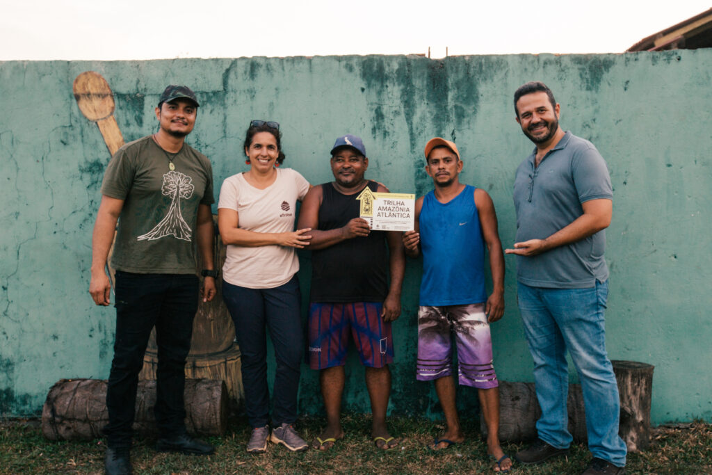 Lideranças comunitárias do Quilombo do Torres, na Trilha Amazônia Atlântica