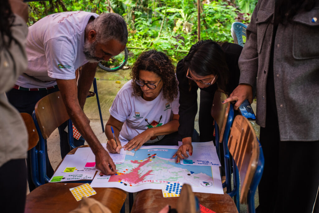 Registro da Oficina de Mapa Falado no Parque Estadual da Pedra Branca